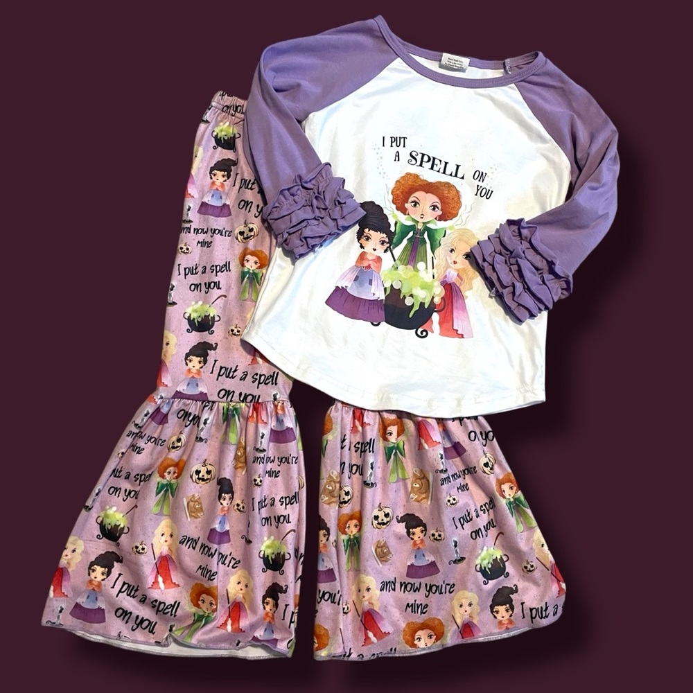 Hocus Pocus Boutique Ruffle Bell Set – Size 4T